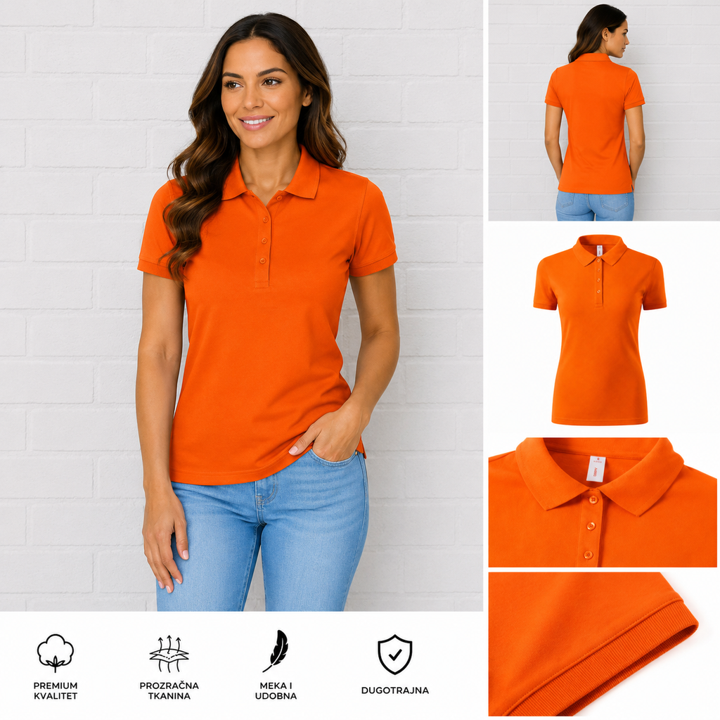 Ženska POLO majica ORANGE
