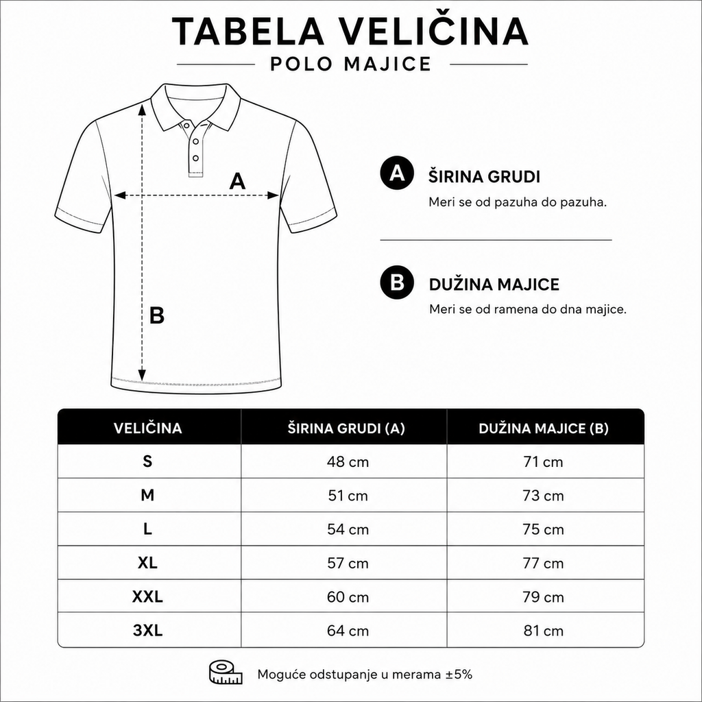 Muška Polo Majica Braon