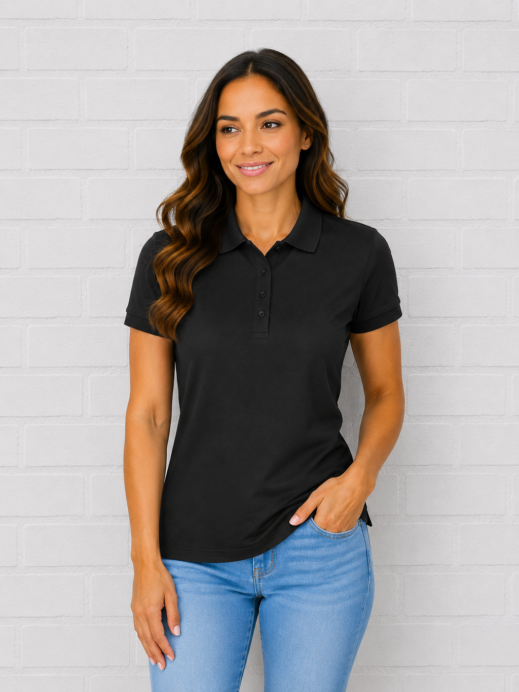 Ženska POLO majica BLACK