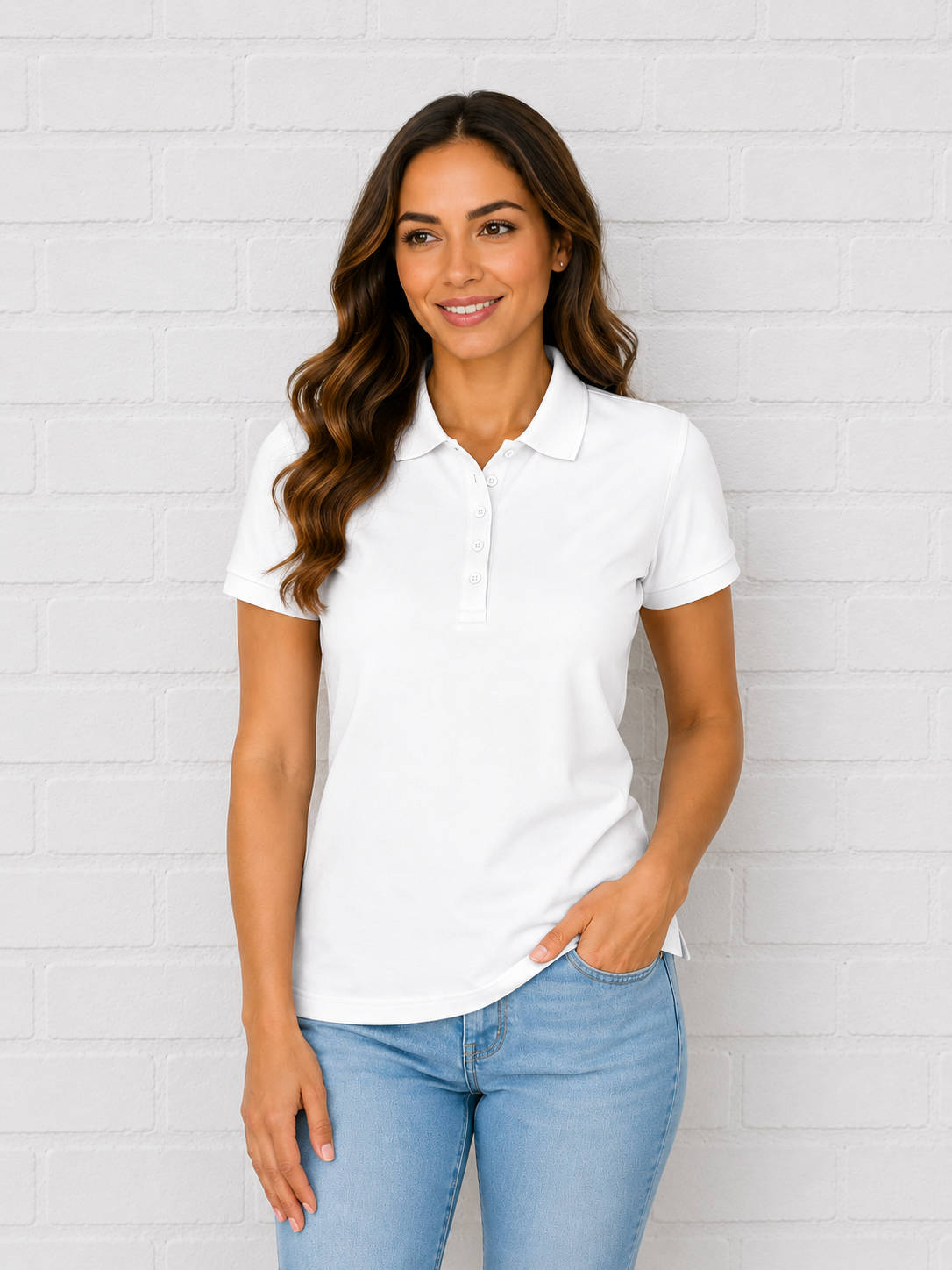 Ženska POLO majica WHITE