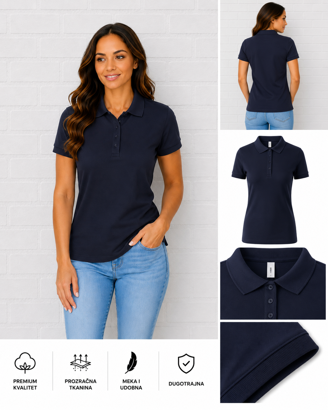 Ženska POLO majica BLUE